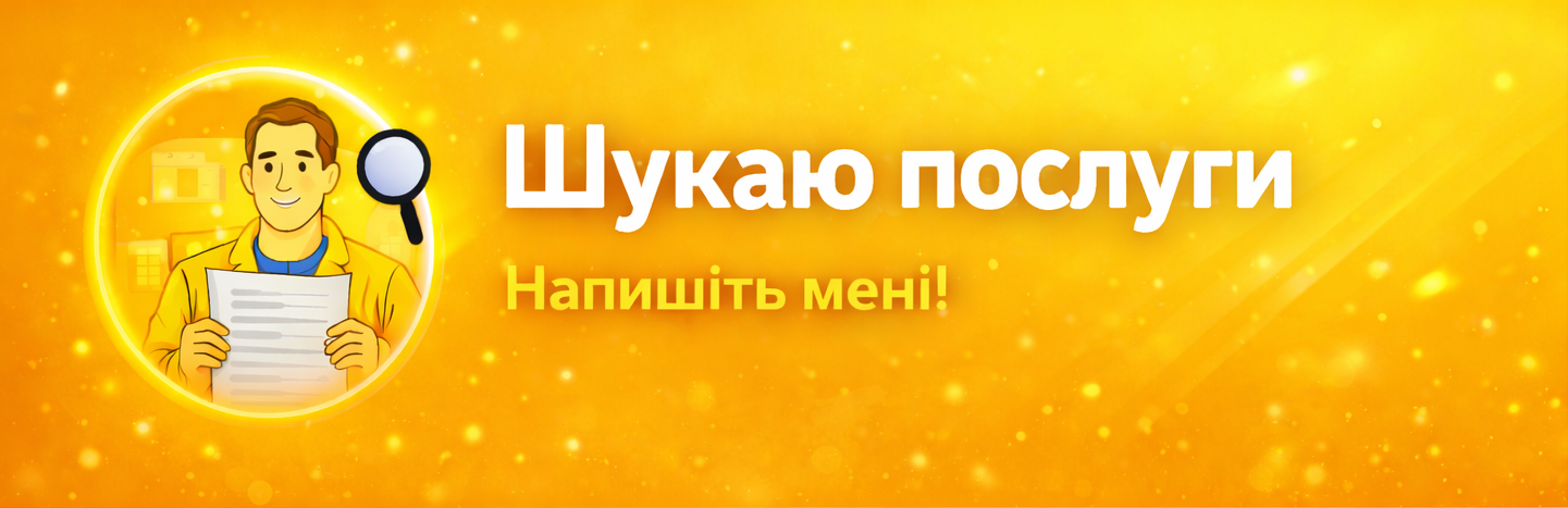 Шукаю послуги