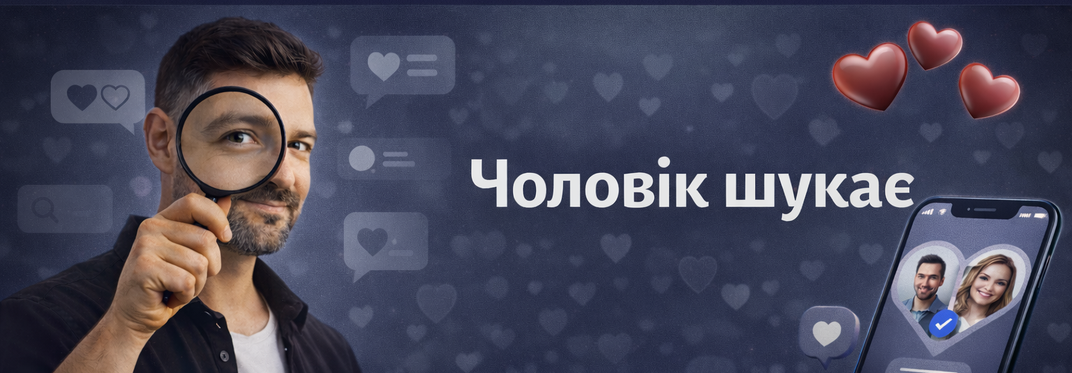 чоловік шукає