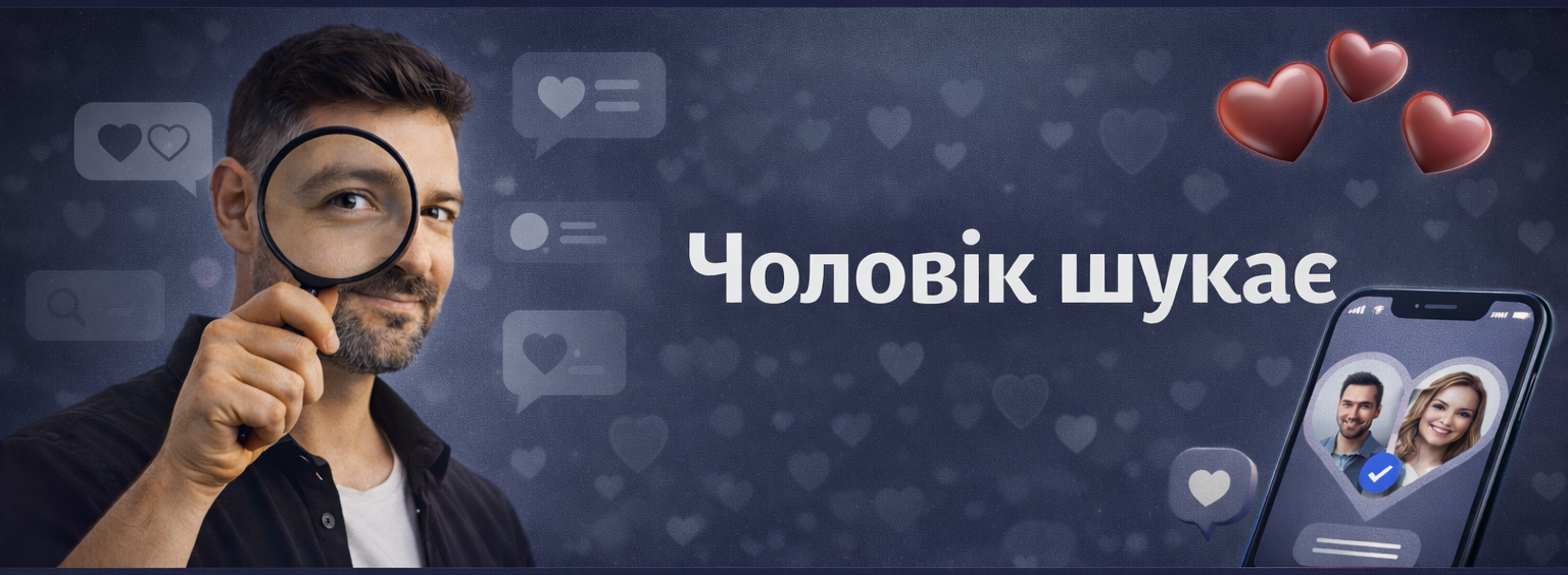 чоловік шукає